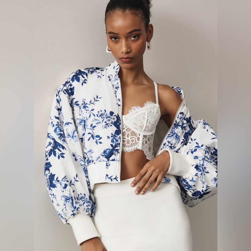 Anthropologie Puff Sleeve Coat